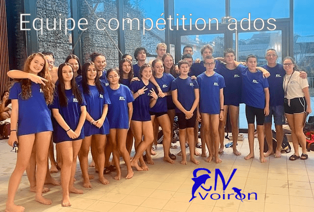 Équipe compétition ados du Cercle des Nageurs Voironnais