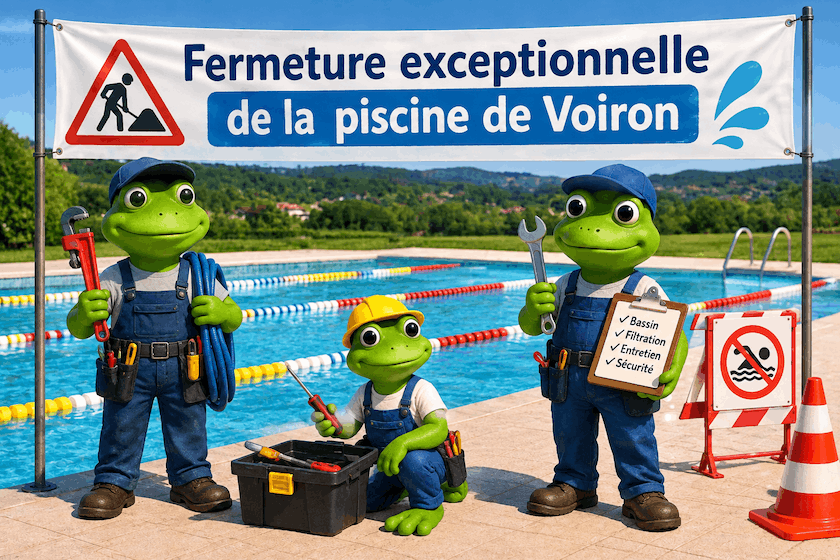 Fermeture exceptionnelle de la piscine de Voiron