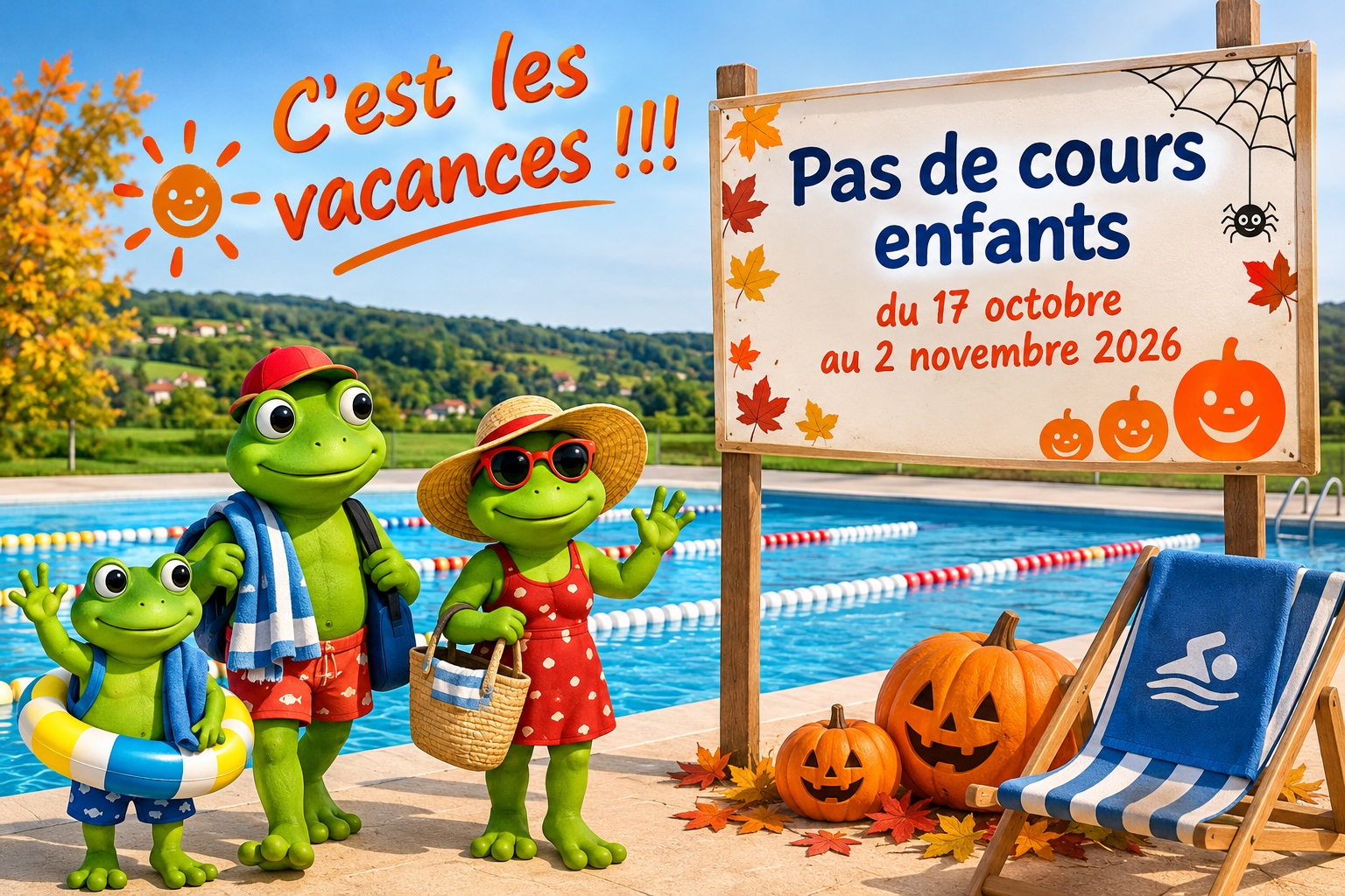 Vacances de la Toussaint 2026 - Pas de cours enfants