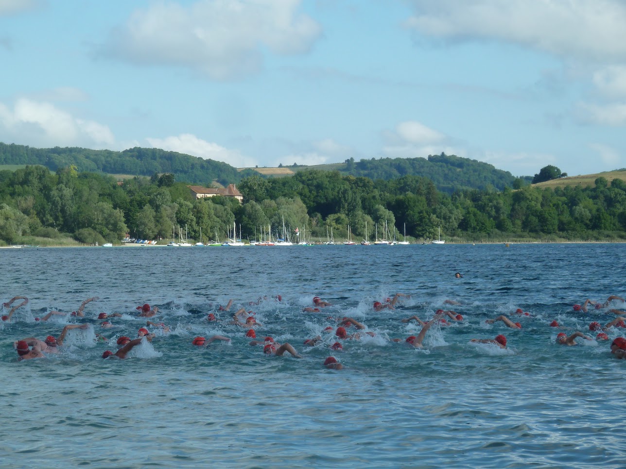 16 édition de La traversée du lac de Paladru 2017.